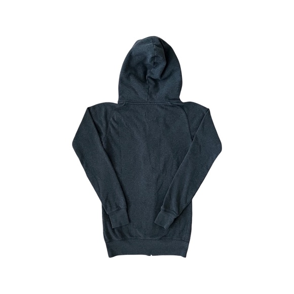 Vintage TNA Aritzia Crop Hoodie Full Zip Fleece Sweater Grey Women's Size XXS - Picture 4 of 4